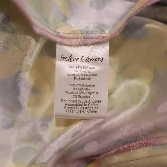 REVOLVE - For Love And Lemons Cassia Midi Dress Adjustable  Slit Size Large - Picture 13 of 14